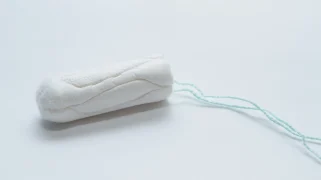 Tampon on white background