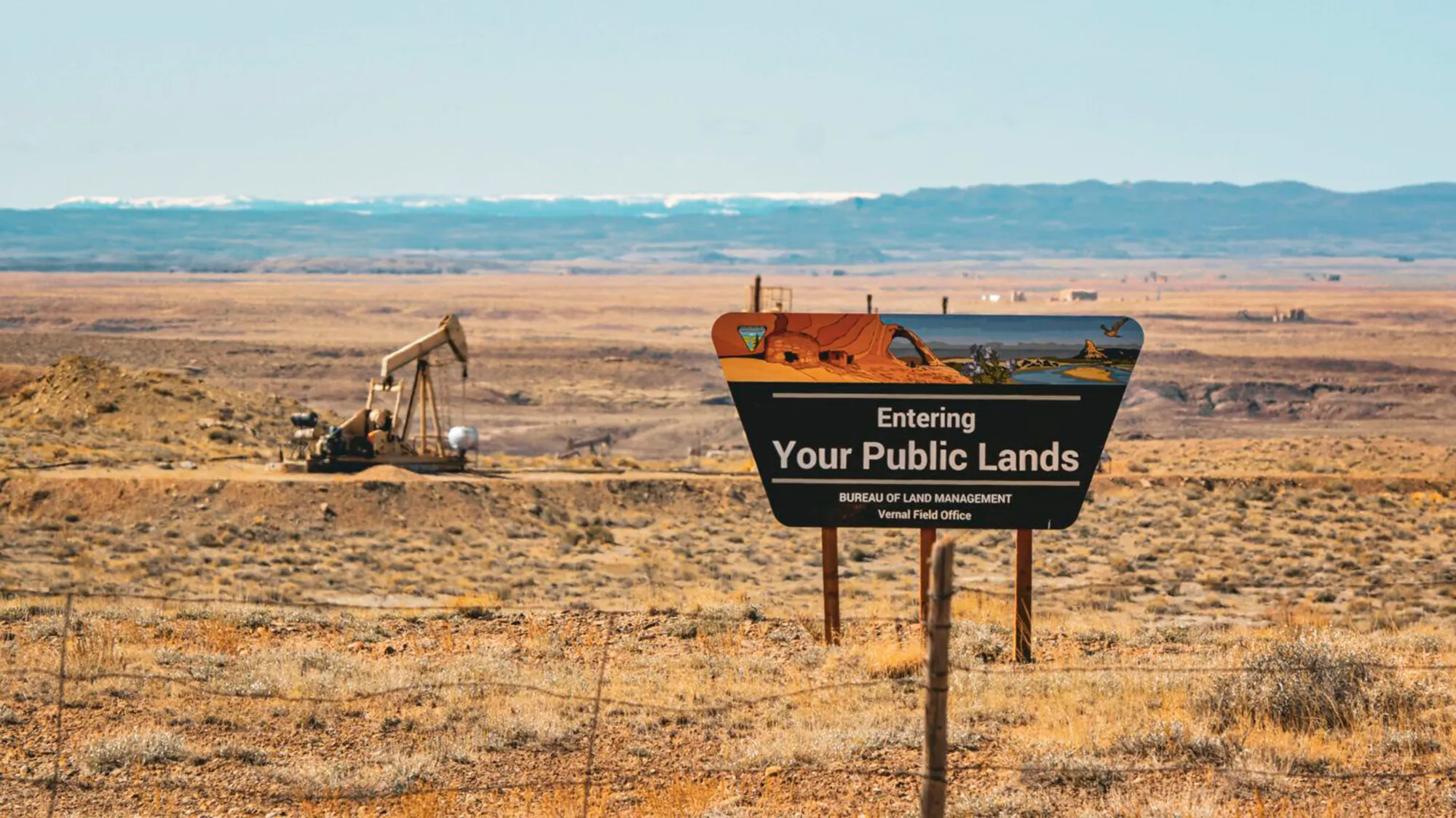 A sign that says "entering your public lands"